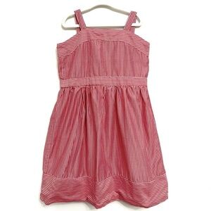 EUC A.T.U.N Red and White Striped Dress Size 8-9 Yr